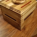 Boîte en Chêne avec inser bois exotiques