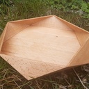 Plateaux facettés en hêtre