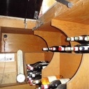 Un petit escalier pratique ... mais grisant ...