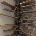 Etagères arbre pour baskets - tronc en spirale