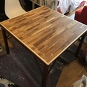 Table en bois de bout