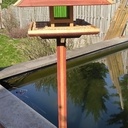 Une mangeoire à oiseaux