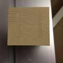 contre collé des montant avec fausses languettes