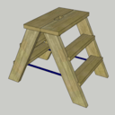 Trois marches pliable