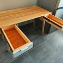 Bureau en chêne massif