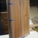 Meuble habillage mur courbe