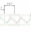 Escalier droit avec contremarches