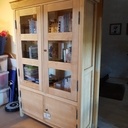 Bibliothèque en frêne avec sa corniche