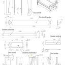 Canapé chataîgnier (démontable et convertible)