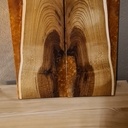 Planchette apéros en cytise et en résine