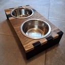 Support à gamelles pour chien