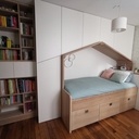 Chambre chalet et bibliothèque