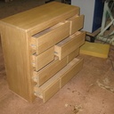 Commode chêne massif contemporaine