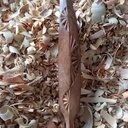 7 ème cuillère de 2023 : Cuillère en bouelau cuite au four et chip carving.