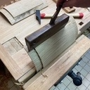 Corbeille ronde en chêne massif