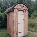 Toilette sèche cintrée extérieure