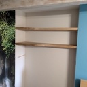 Trio d'étagères chêne