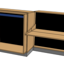 Penderie bureau étagère