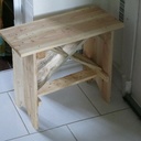 Un p'tit banc à pot de fleur