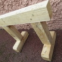 Paire de tréteaux bas et costauds