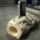 Amplificateur de son  iphone rustique et naturel