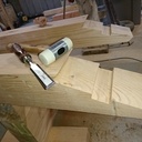 Charpente de salon d'hiver en douglas