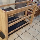 2 meubles chêne pour salle de bain