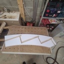 Escalier quart tournant frêne olivier