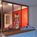 Verrière et porte coulissante