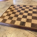 Echiquier en chêne et noyer