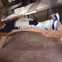 Table en chêne massif pour belle charpente