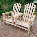 Canapé et chaise adirondack en bois de palette