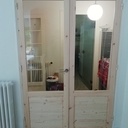 Porte double vitrée