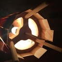 Lampe en mélèze