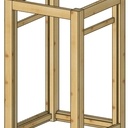 Meuble sur roulette support de perceuse à colonne