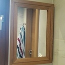 Cadre en pente pour un miroir