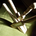 Support pour couteaux gravés