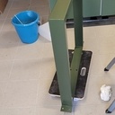 Table frêne et acier