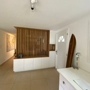 Meuble de séparation salon entrée avec claustra