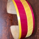 Bracelet marqueterie de paille