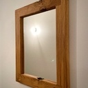 Miroir en bois rustique