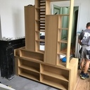 Meuble de salle de bain deux faces