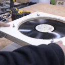 Cadre pour le recyclage de vieux disques en bol!