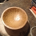 Bol en hêtre fait à la main