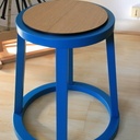 Tabouret assise reversible