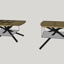 Plan table piétement mikado non finalisé