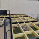 Terrasse sur pilotis métal et bois