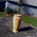 Vase en hêtre échauffé