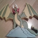 Dragon sur rocher création