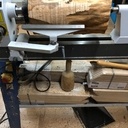 Grand vase tourné en if